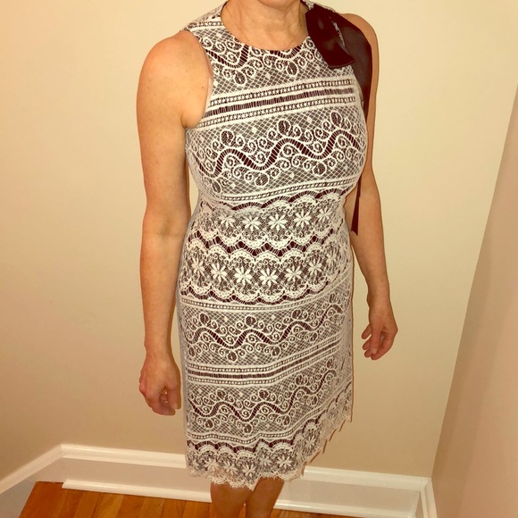 Sara Campbell Dresses & Skirts - Sara Campbell black and white lace with ribbon